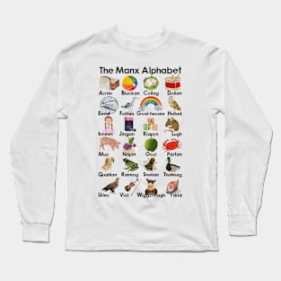 The Manx Alphabet ABC Long Sleeve T-Shirt